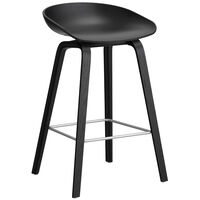 AAS 32 2.0 Barstol 65 cm Svartlakkert Eik / Sort