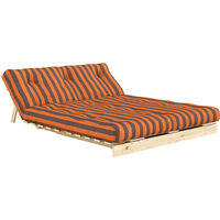 Roots Sovesofa 140x200 cm Orange / Brun