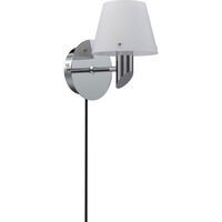 Gil Vägglampa Krom / Opal Glass