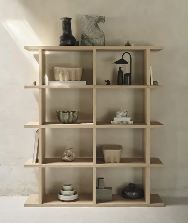 Kona Bokhylle 2x4 Naturlig