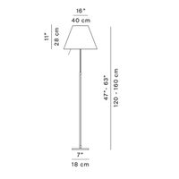 Costanza Floor Lamp Aluminum/White
