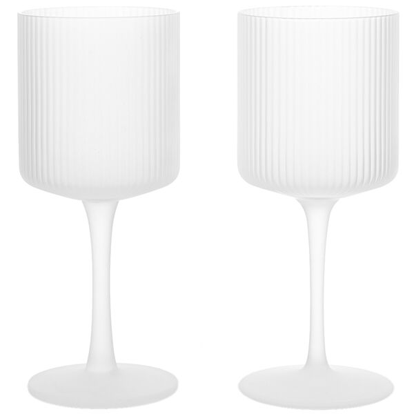 Ripple Hvitvinsglass 2-pk Frosted