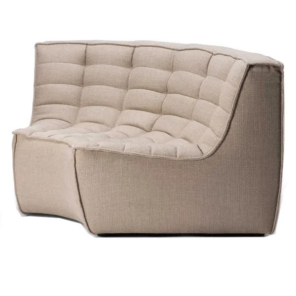N701 Hjørnesofa rundt hjørne Beige