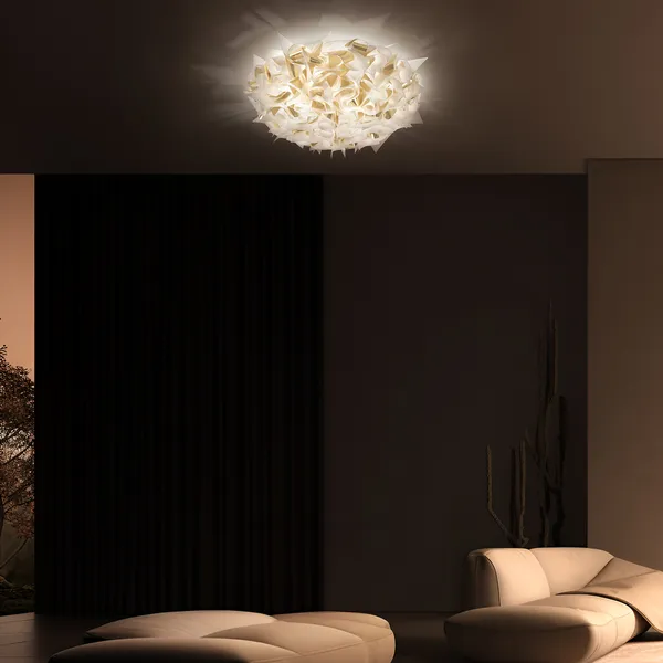 Veli Aurea Væg-/Loftslampe Hvid / Guld 78 cm