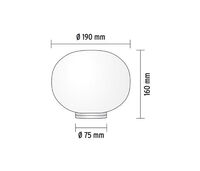 Glo-Ball B0 Bordslampa 19 cm On/Off Switch