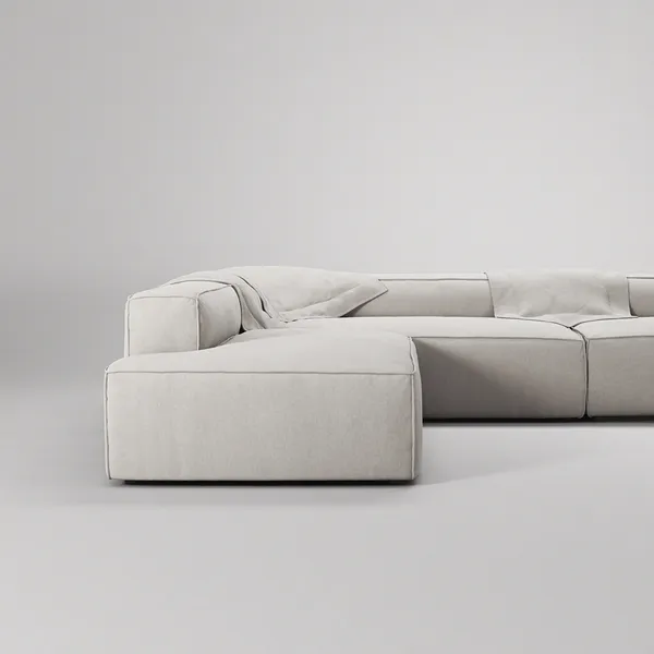Grand 5-Paikkainen Sohva divaani Vasen Moon White