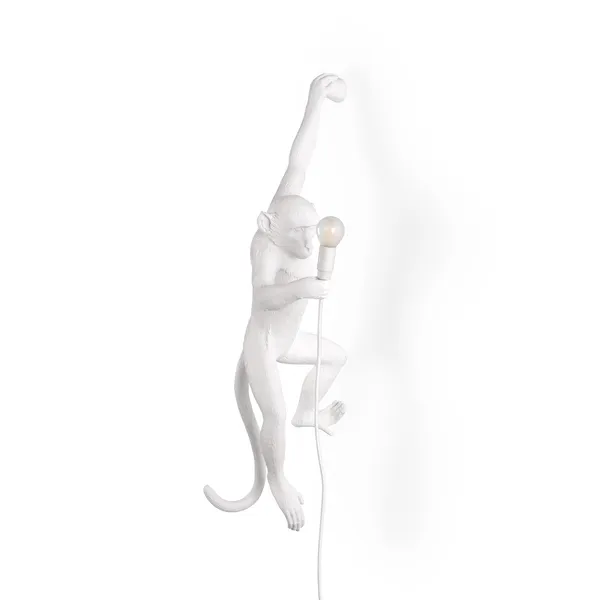 Monkey Lamp Hanging Vänster Version Vit