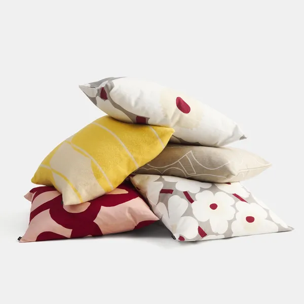Piirto Unikko Kuddfodral 40x60 cm Sand/Vit