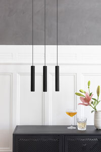 Chimes Loftslampe Sort