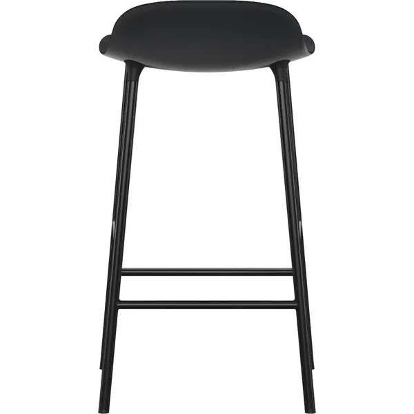 Form Baarituoli 65cm Musta/Steel