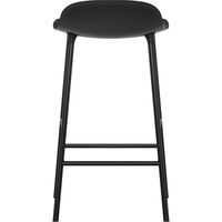 Form Baarituoli 65cm Musta/Steel