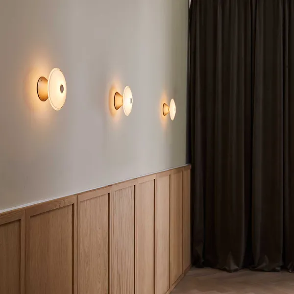Solene Vegglampe Ø20 cm Soft Ivory