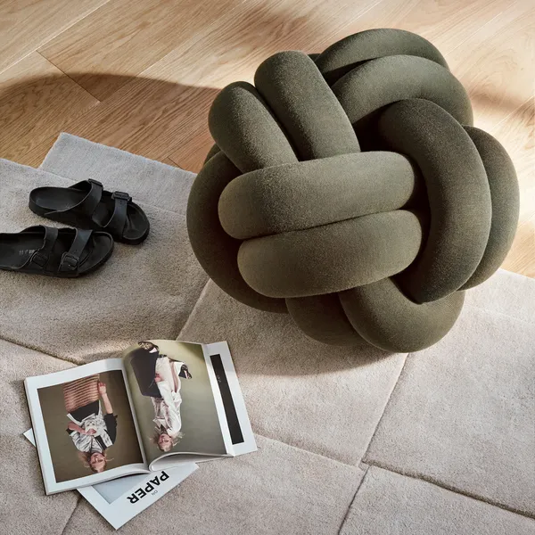 Knot XL Puff Forest green