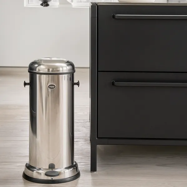 16 Pedalbøtte Rustfritt Stål 18 L