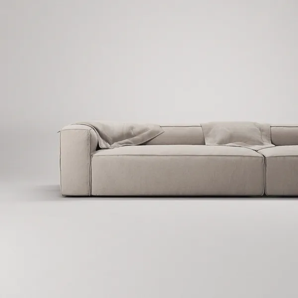Grand Kuusipaikkainen Sohva Sandshell Beige