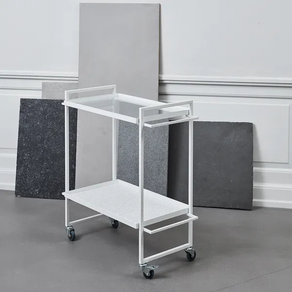 Bauhaus Rullvagn Vit