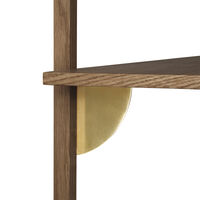 Sector Single Narrow Hylde 34x54 cm Røget Eg/Messing
