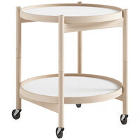 Bølling Tarjoilupöytä Ø50 cm Käsittelemätön Pyökki / Tuki