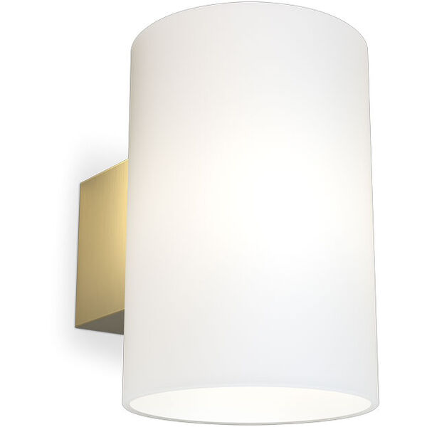 Evoke Vägglampa 180 mm Satin Brass / Opalglas