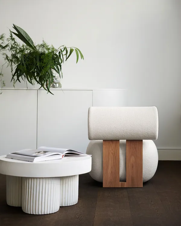 Gear Coffee Table Ø70 cm Chalk