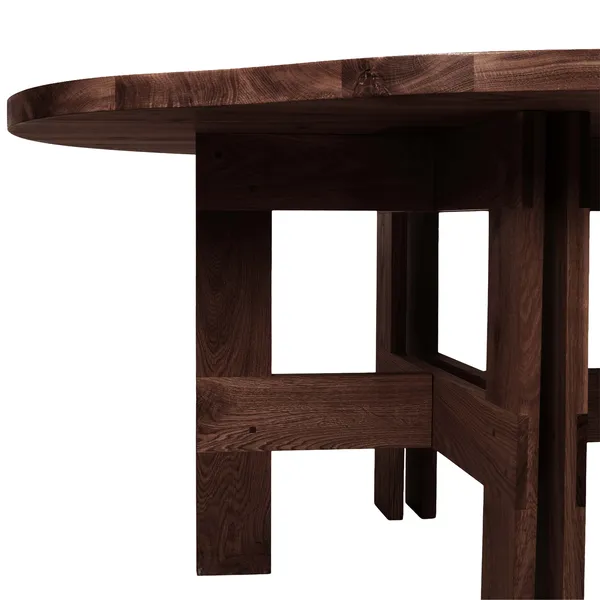 Farmhouse Matbord 140 cm Mörkbetsad Ek