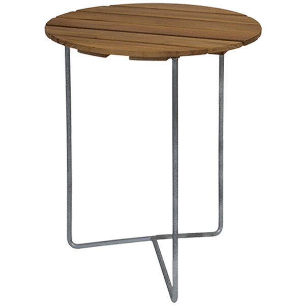 6B Bord Ø60 cm Ubehandlet Eg / Varmgalvaniseret Stål