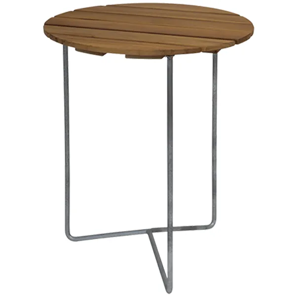 6B Bord Ø60 cm Ubehandlet Eg / Varmgalvaniseret Stål