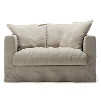 Verhoilu Le Grand Air Love Seat-sohvalle Pellava Natural Blonde