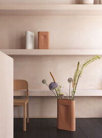 Ridge Vase 48 cm Beige