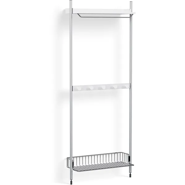 Pier System 1041 1 column PS White / Aluminium