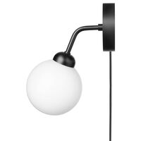 Apiales Vegglampe Med Ledning Sort