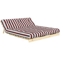 Roots Sovesofa 160x200 cm Bourgogne / Lyseblå