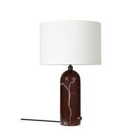 Gravity Table Lamp Small Maroon / White