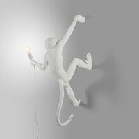Monkey Lamp Hanging Höger Version Vit