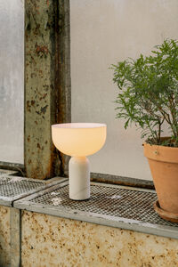 Kizu Bordlampe Bærbar White Marble