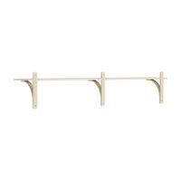 Levi Wall Shelf 180 cm Small Aluminium / Naturlack Ash