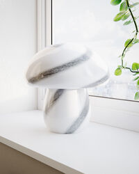 Mira Mushroom Bordslampa 30 cm Svart / Vit