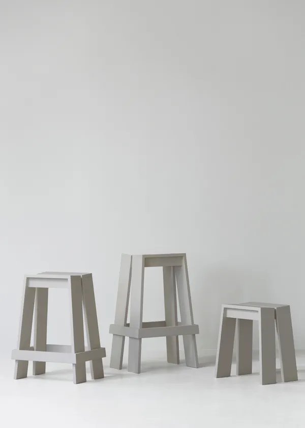 Let Barstol 75 cm Lysegrå