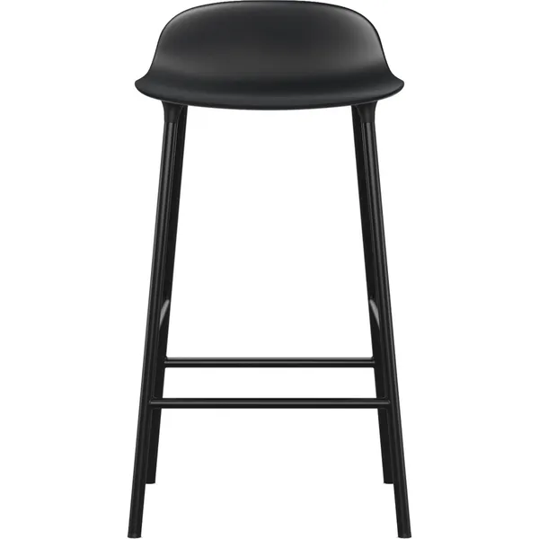 Form Baarituoli 65cm Musta/Steel