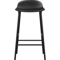 Form Baarituoli 65cm Musta/Steel