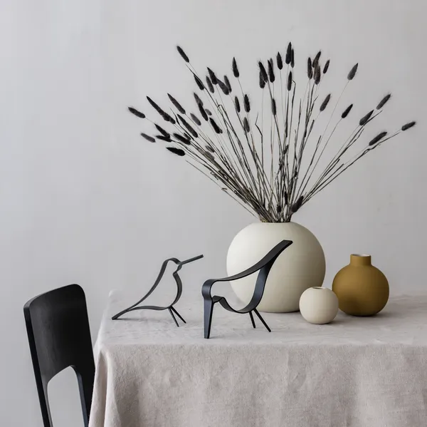 Woody Bird Dekoration Medium Svart