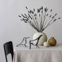 Woody Bird Dekoration Medium Svart
