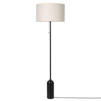 Gravity Gulvlampe Sort Stål / Canvas