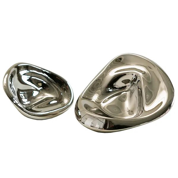 Ripple Knob Vægkrog 9 cm Sølv