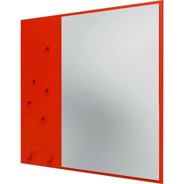 Memo Wall Mirror With Notice Board Rosehip
