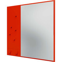 Memo Wall Mirror With Notice Board Rosehip