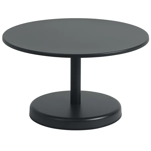Linear Sohvapöytä Teräs Ø70x40 cm Antrasiitti