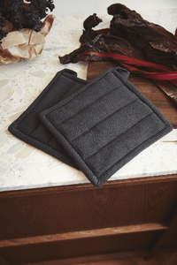 Garn Grytlapp 22x22 cm 2-pack Mörkgrå