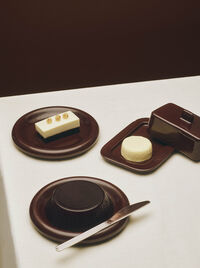 Barro Plate Set of 2 Ø18 cm Bourgogne