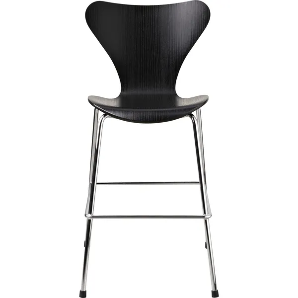 Serie 7 Juniorstol Svart / Krom